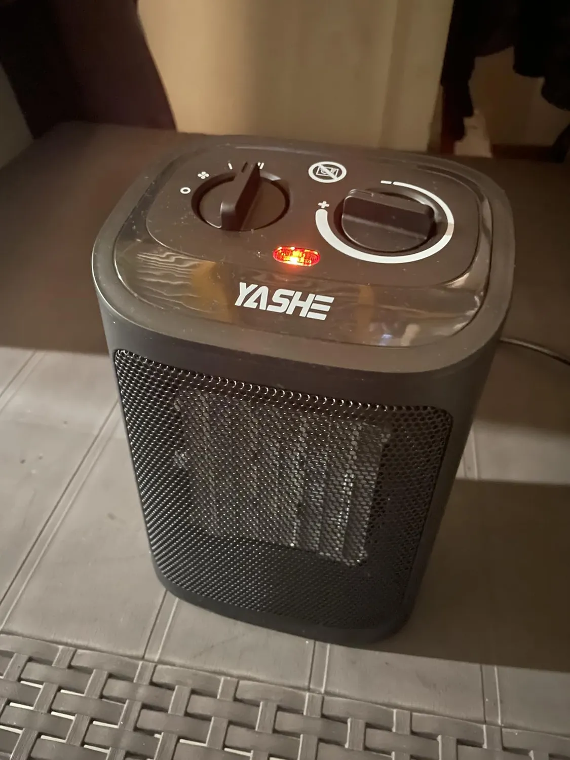 YASHE Stufa Elettrica Ceramica PTC 1500W 3 Modalità