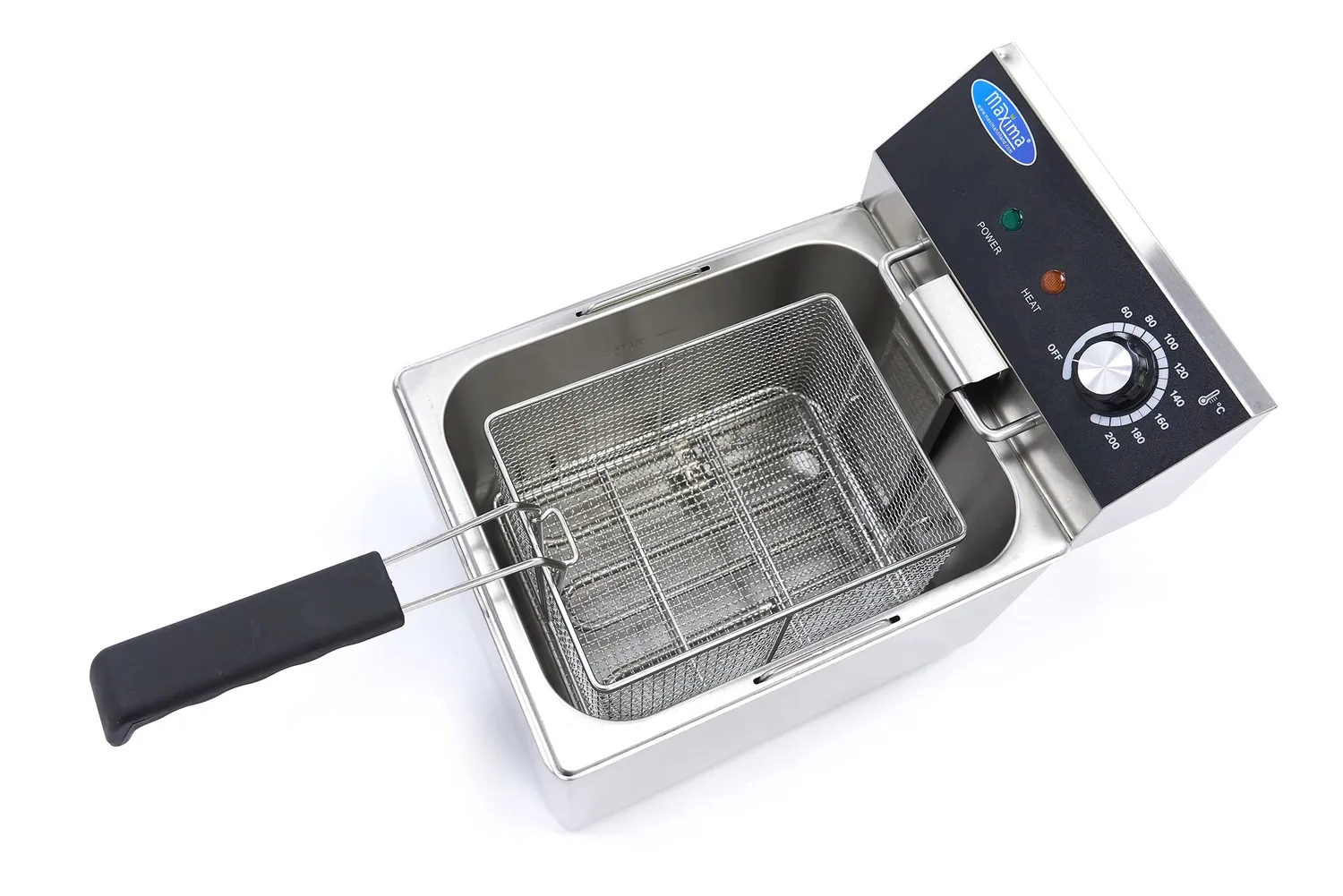 Maxima Gastro friggitrice singola 8 L 1 cestino 1,4 kg