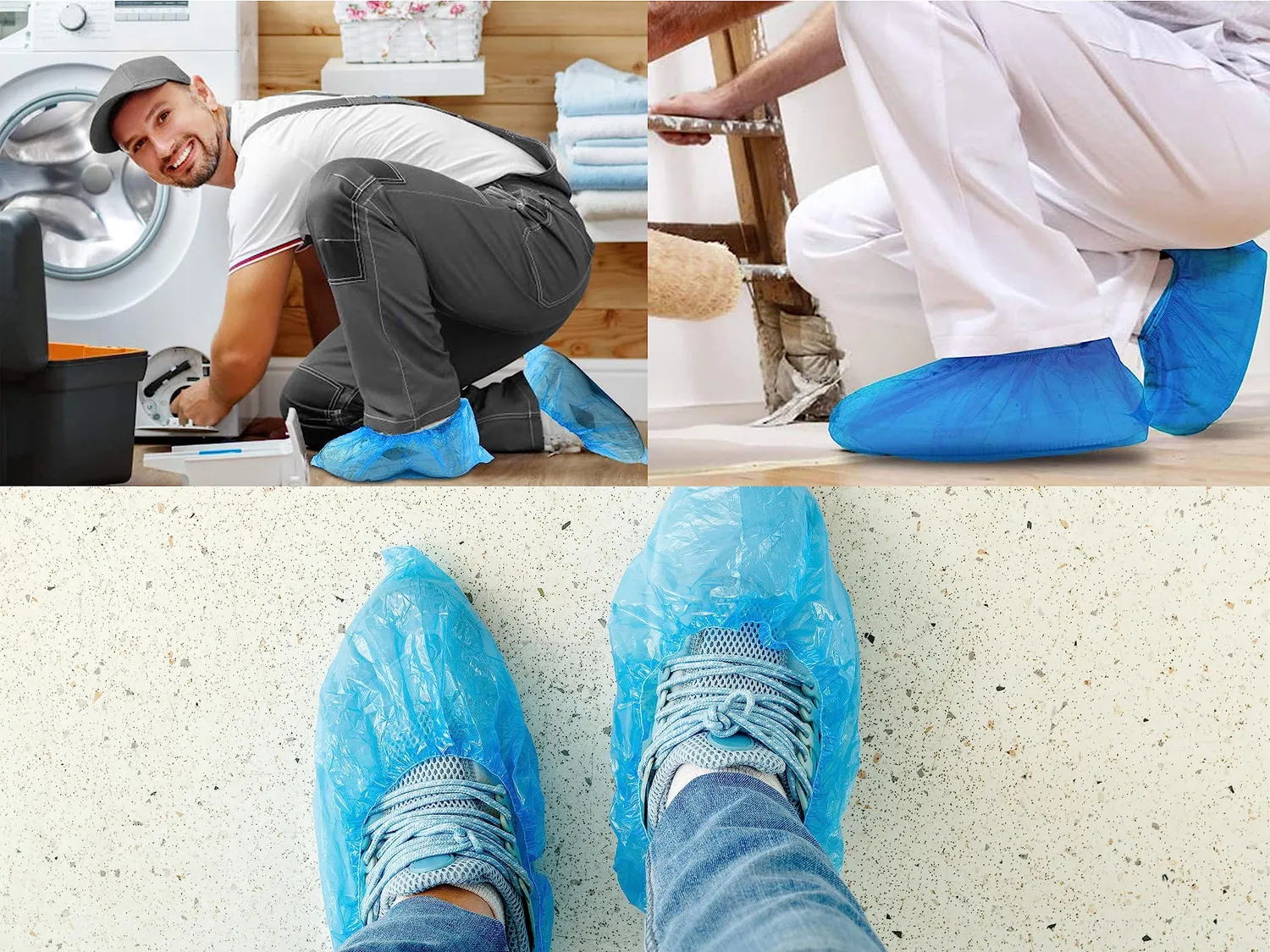 BEPER C206UTI006 Copriscarpe Monouso Blu 100 pezzi