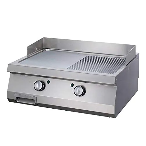 Maxima Heavy Duty piastra elettrica doppia cromata 800x700